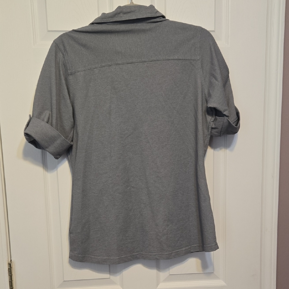 Womens Gray Task Rabbit Work Shirt Medium - Picture 3 of 3